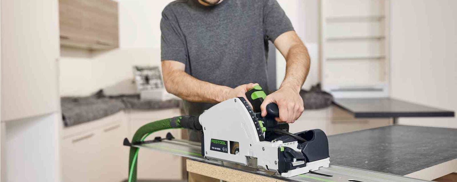 Festool TSV 60 KEBQ-Plus invalcirkelzaag met voorritser