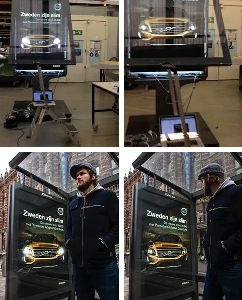 Volvo bus shelter poster