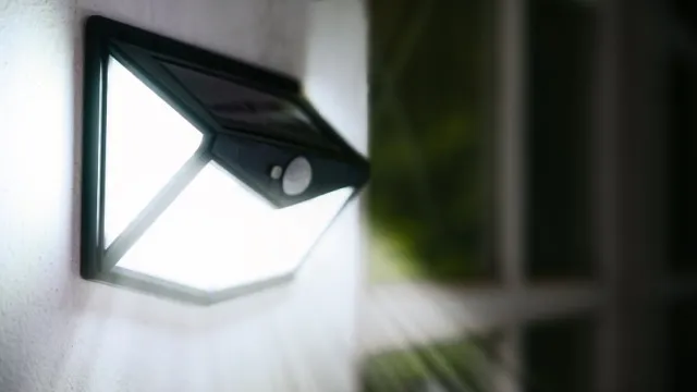 motion sensor with solar panel