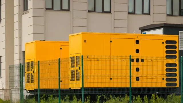 grote generatoren voor noodstroomvoorziening