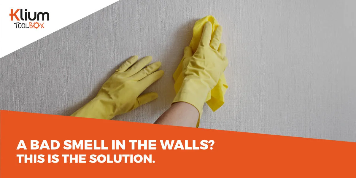 How do you remove bad smells from the wall?