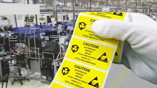 ESD Protected Area stickers