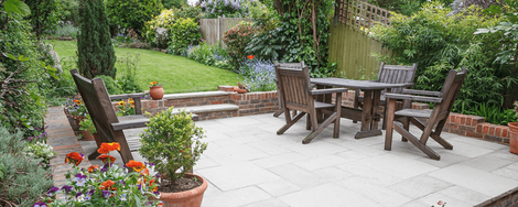 Grouting a terrace