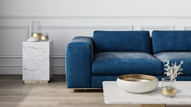 interieur met lambrisering in de kleur van de muur