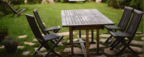 How do you maintain wooden garden furniture?